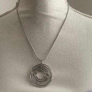 Elegant Silver Pendant Necklace
